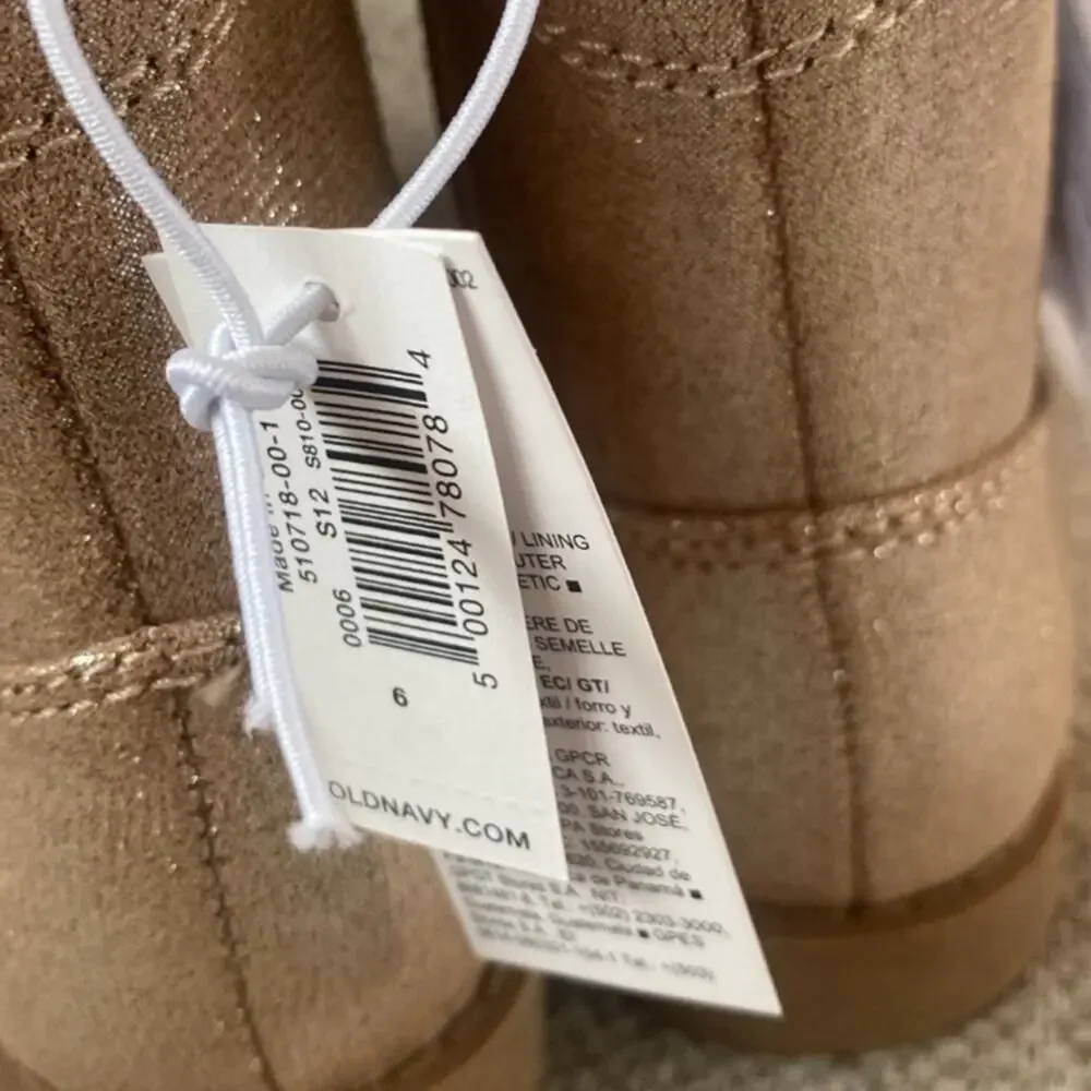 Old Navy Shiny Side-Zip Western Boots